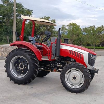 Trator de exploração agrícola agrícola de direção hidráulico 100HP 4x4 Mini Trator