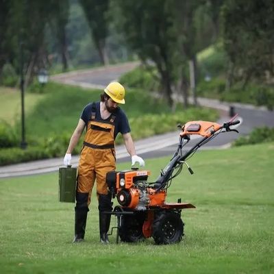 Máquina ativada mão do rebento do poder do cultivador da enxada giratória de quatro cursos