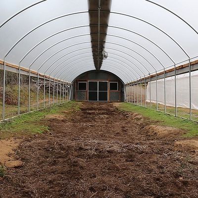 Estufa alta galvanizada do túnel da estufa 3.2m do filme do PE da armação de aço