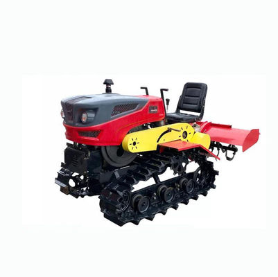 Cavalos-força agrícolas Mini Trator With Farming Implements do trator de esteira rolante 4WD 25