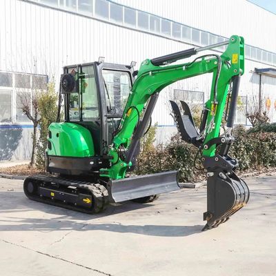 Máquina escavadora pequena da casa da trilha de 3 Ton Used Excavator Machine Rubber