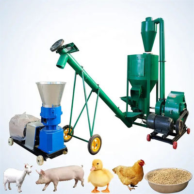 Moedor simples Machine da alimentação das aves domésticas da operação da máquina do cortador de debulho da grama