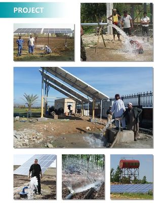 bomba de água do certificado 10hp do CE da bomba de água do painel 5hp solar para o sistema da agricultura