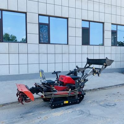 800 rebento do trator de exploração agrícola 25hp da esteira rolante do quilograma Mini Crawler Trator For Rotary