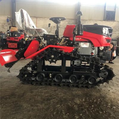 800 rebento do trator de exploração agrícola 25hp da esteira rolante do quilograma Mini Crawler Trator For Rotary
