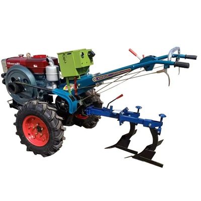 trator de exploração agrícola 12hp de passeio 18hp Mini Diesel Walking Hand Trator 16hp
