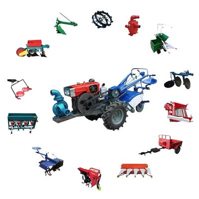 trator de exploração agrícola 12hp de passeio 18hp Mini Diesel Walking Hand Trator 16hp